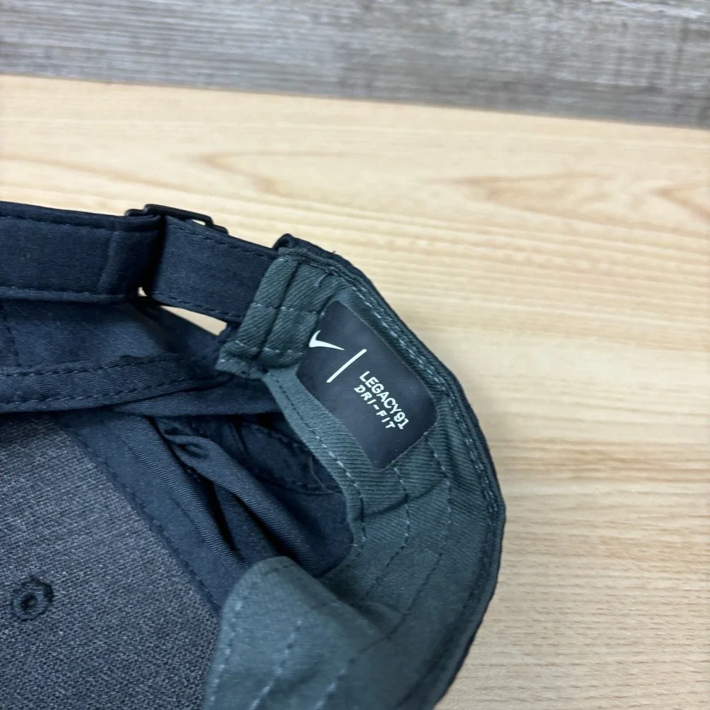 NG Foundation Hat Cap Strap Back Black Performance‎ Nike Athletic Adjustable